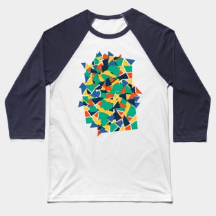 Discover Vibrant Colors: Abstract Explosion Collection Baseball T-Shirt